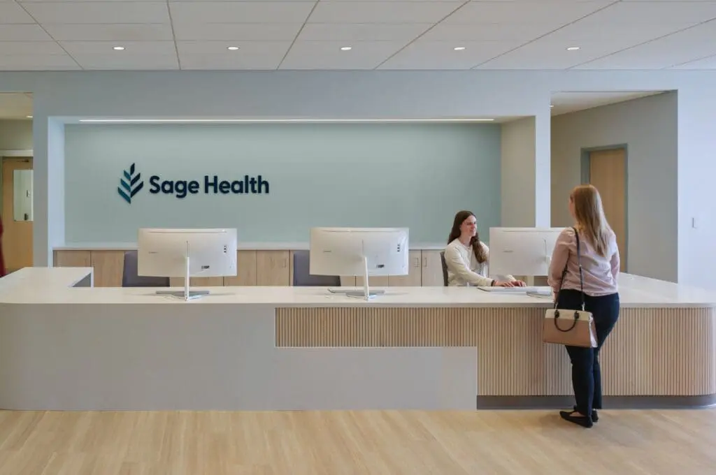The Sage Health center front desk is your gateway to solving any healthcare need.