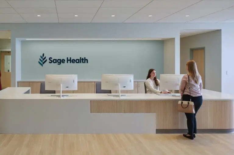The Sage Health center front desk is your gateway to solving any healthcare need.